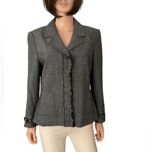 Vintage Ellen Tacy Linda Allard gray wool blazer